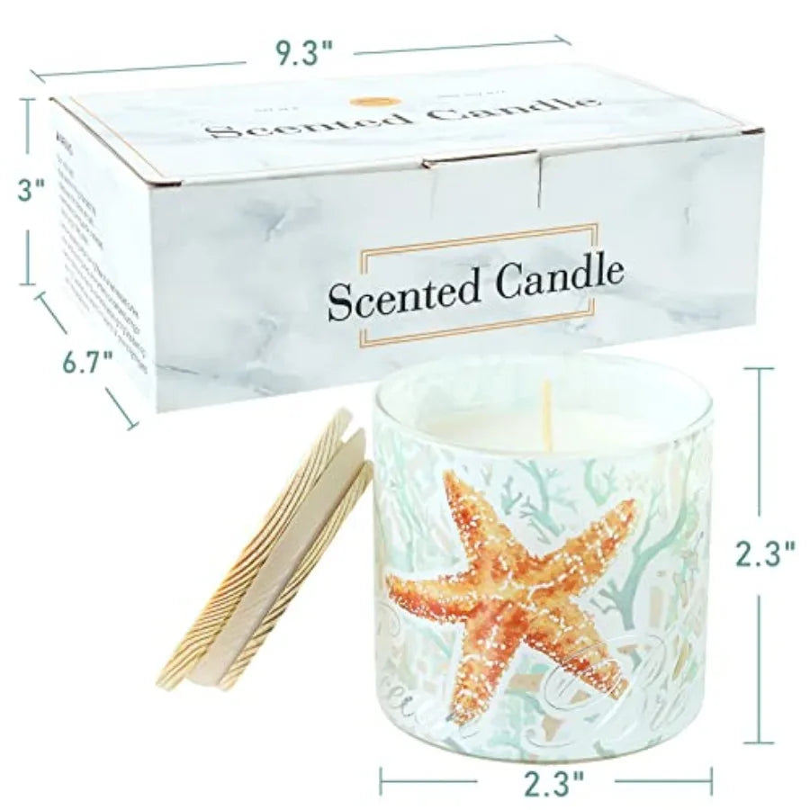 Scented Soy Wax Jar Candles Gift Set of 6 with Lids | StriveRiseFit