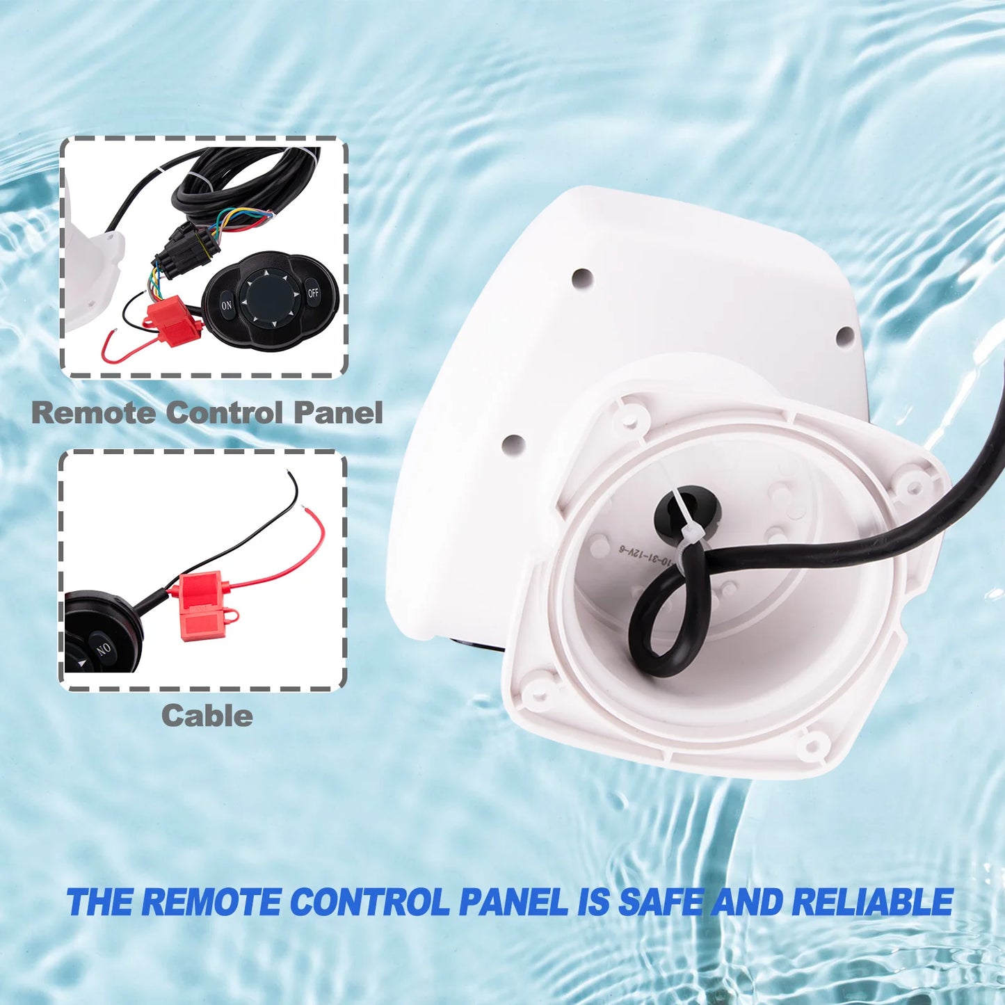 12V 100W Marine Remote Control Searchlight 2500LM for Boat, Yacht & Truck | StriveRiseFit