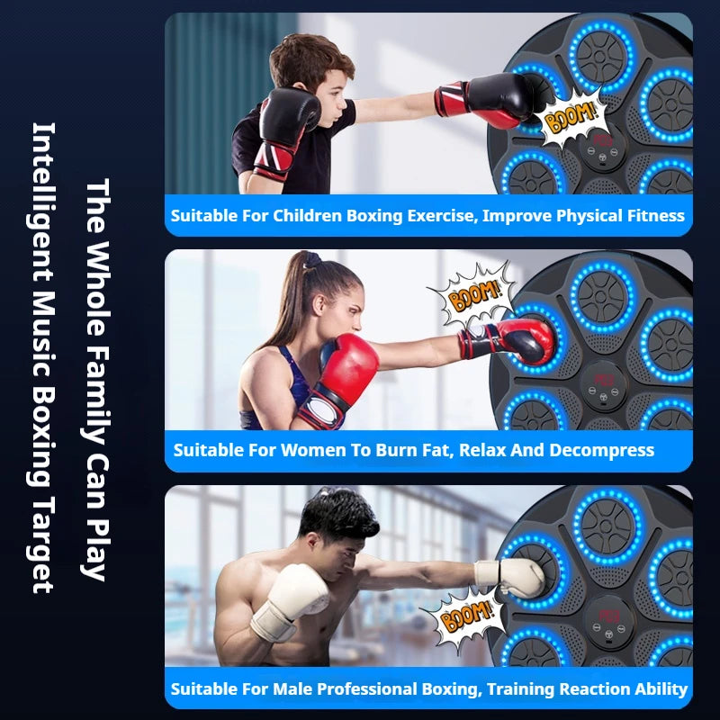Smart Music Boxing Machine - Bluetooth Wall Mounted Boxing Trainer | StriveRiseFit.com