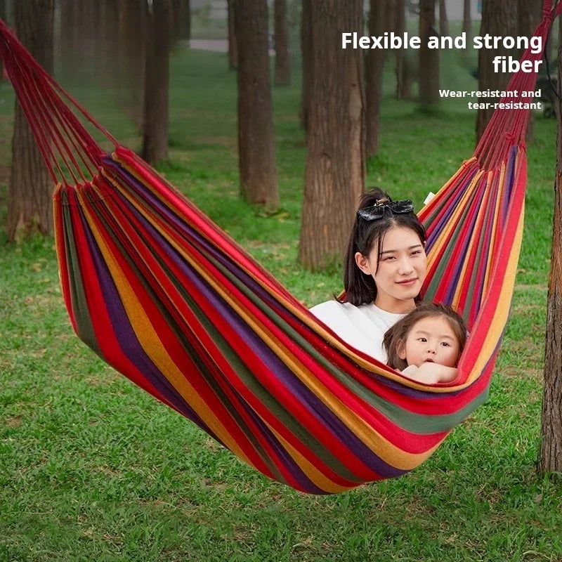 Outdoor Hammock | Anti-Flip | Tree-Friendly Straps | Colorful | 80–250cm | StriveRiseFit