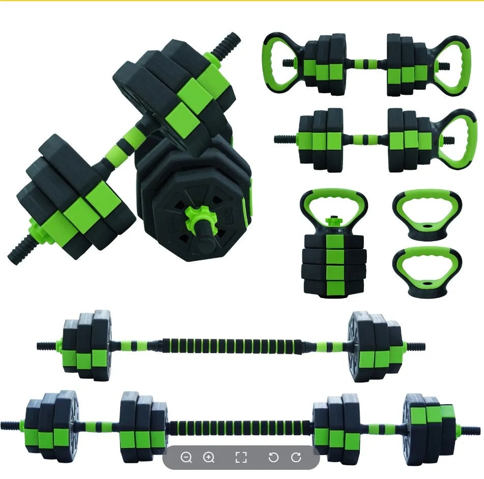 4-in-1 Adjustable Dumbbell, Kettlebell & Barbell Set 66–88 lbs | StriveRiseFit