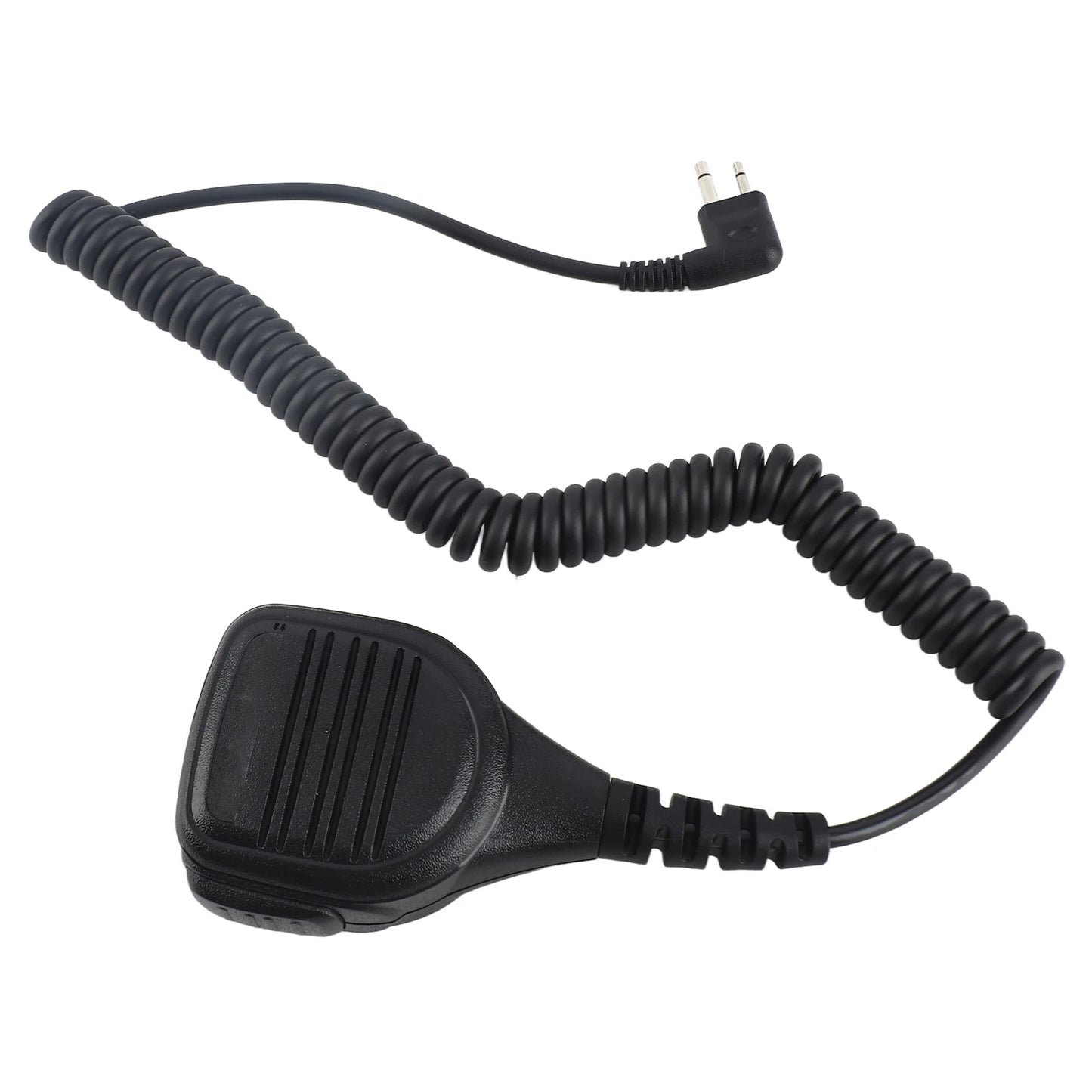 3.5mm Headphone Jack Speaker Mic Talkie Radio Hand Microphone with Steel Belt Clip Handheld Speaker Mic