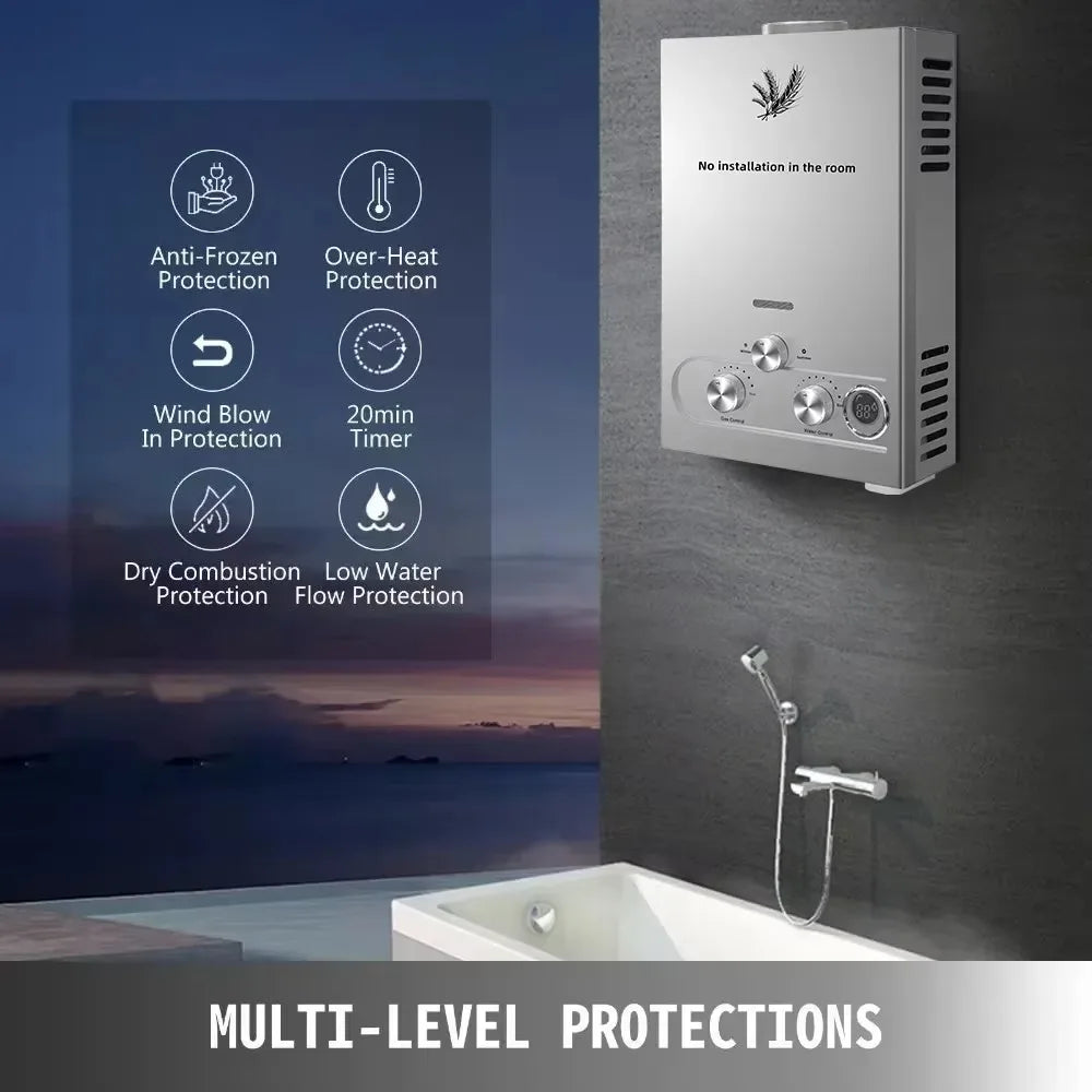 Tankless LPG Propane Water Heater 6L–18L Instant Hot Water | StriveRiseFit