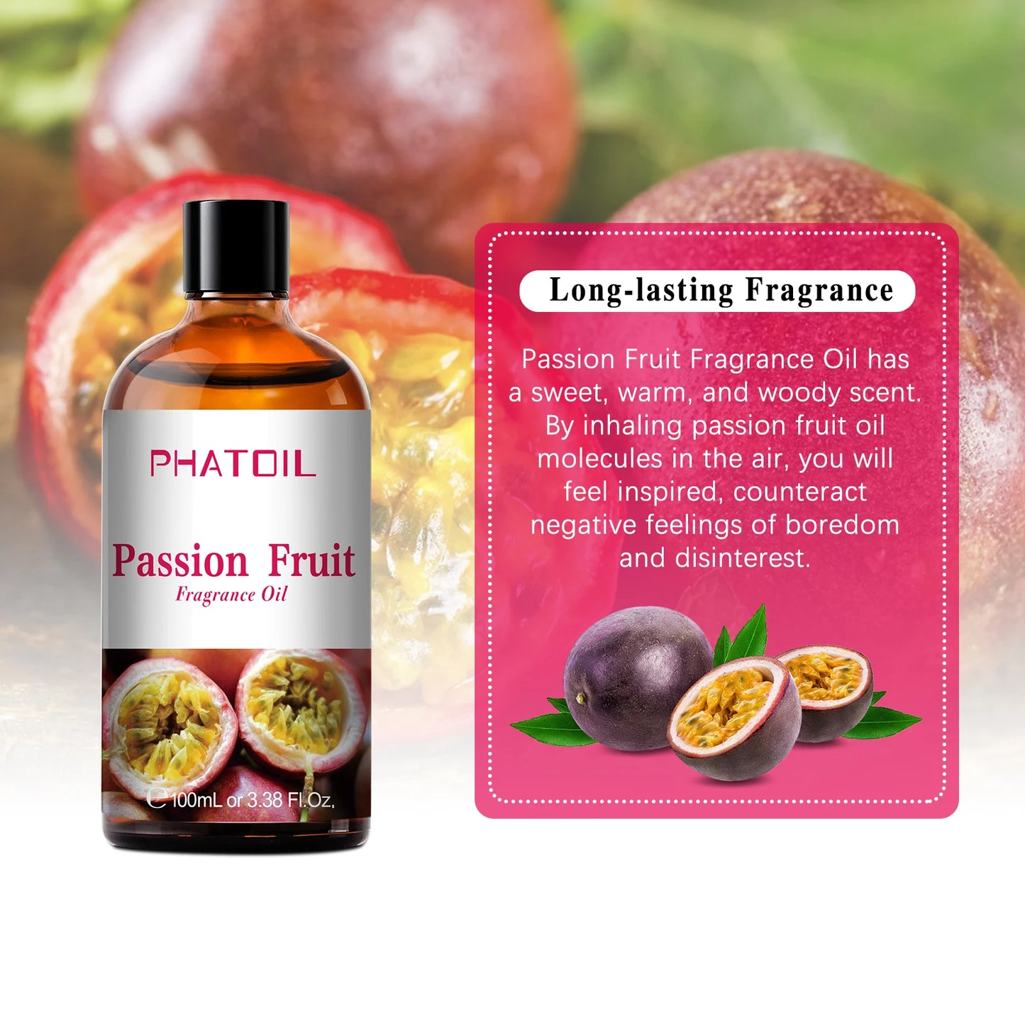 PHATOIL 100ML Fruit Fragrance Oils - Coconut, Vanilla, Apple & More | StriveRiseFit