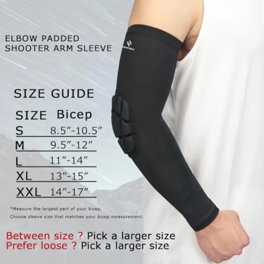 2-Pack Padded Elbow Sleeves Compression Arm Support for Sports & Protection | StriveRiseFit