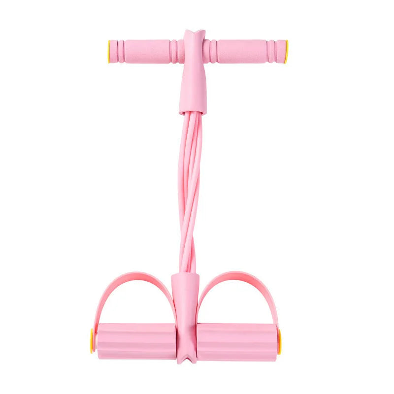 6-Tube Pedal Resistance Bands with Handles Full Body Yoga Stretching Trainer | StriveRiseFit