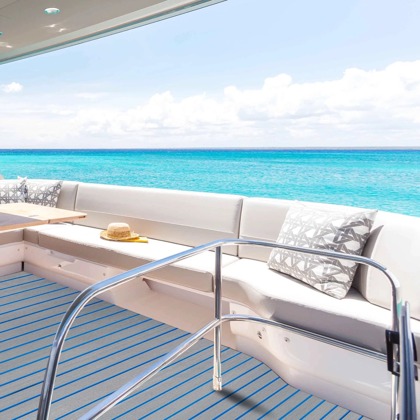 EVA Foam Boat Deck Mat 6mm Non-Slip Faux Teak Marine Decking Sheet | StriveRiseFit