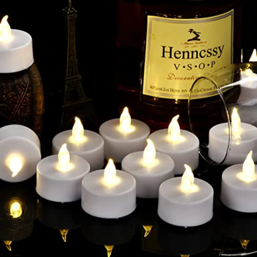 Flameless LED Tea Light Candles Battery Operated 200+ Hours | StriveRiseFit