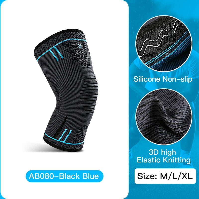 Compression Knee Support Sleeve Elastic Breathable Anti-Slip for Football Basketball & Sports | StriveRiseFit