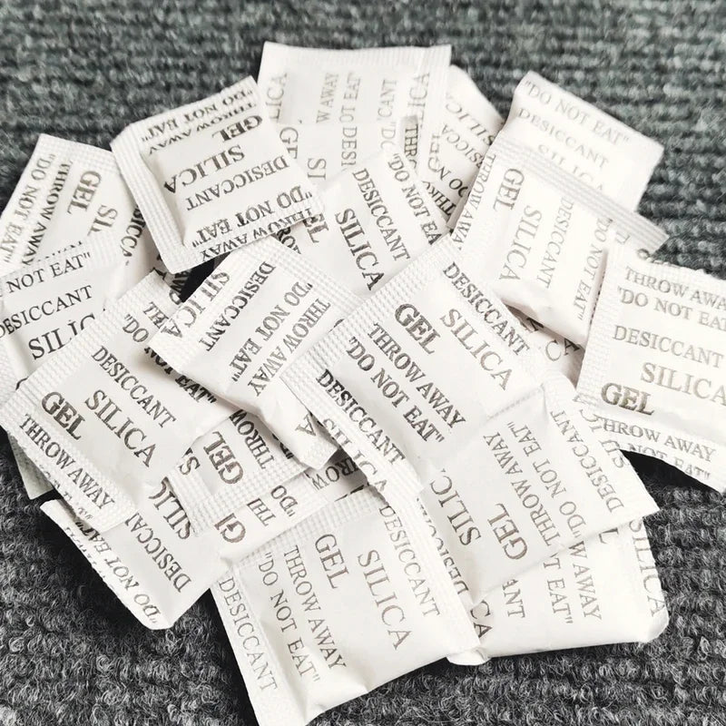 Silica Gel Desiccant Packets - Non-Toxic Moisture Absorber (50-500 Packs)