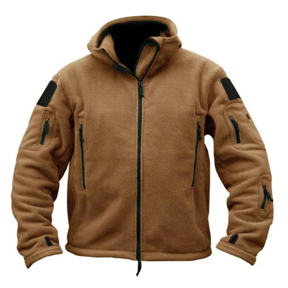 Men's Military Tactical Jacket - Winter Thermal Fleece Hooded Coat | StriveRiseFit