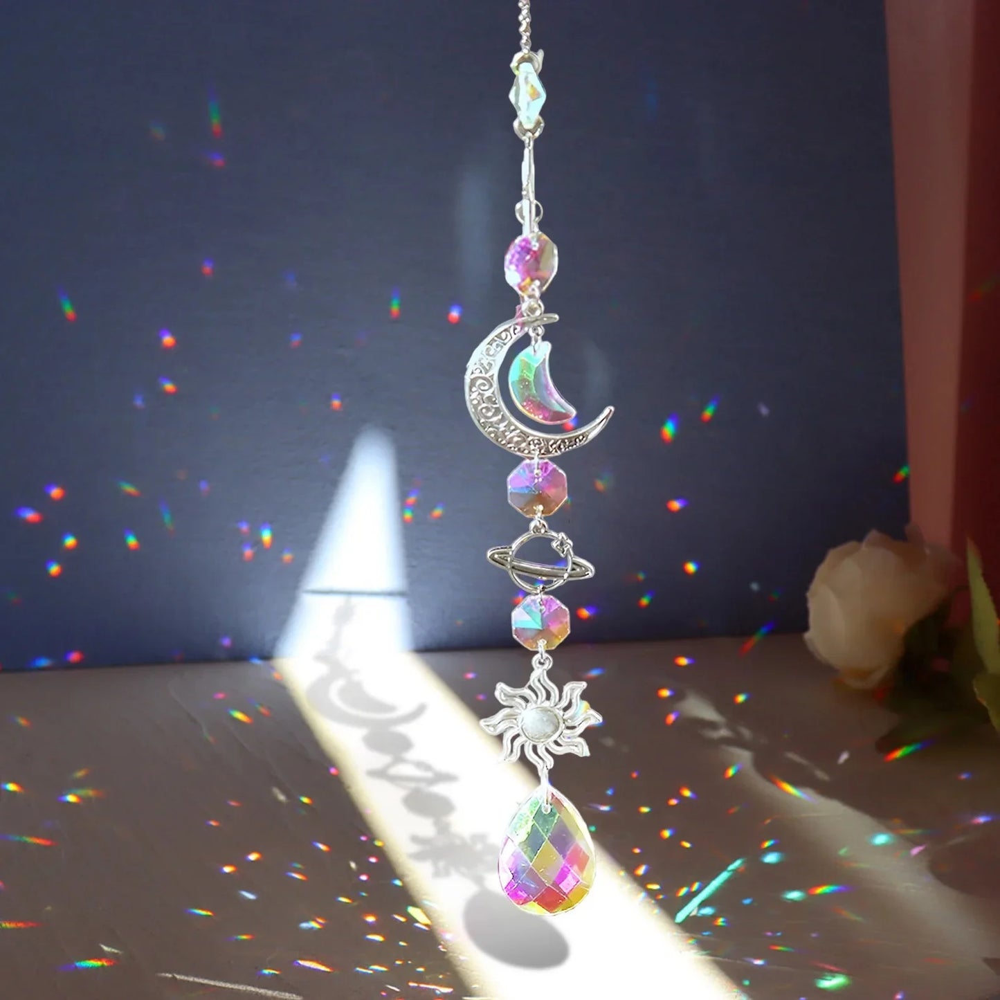 Crystal Wind Chime Rainbow Maker & Sun Catcher — Garden & Home Decor | StriveRiseFit