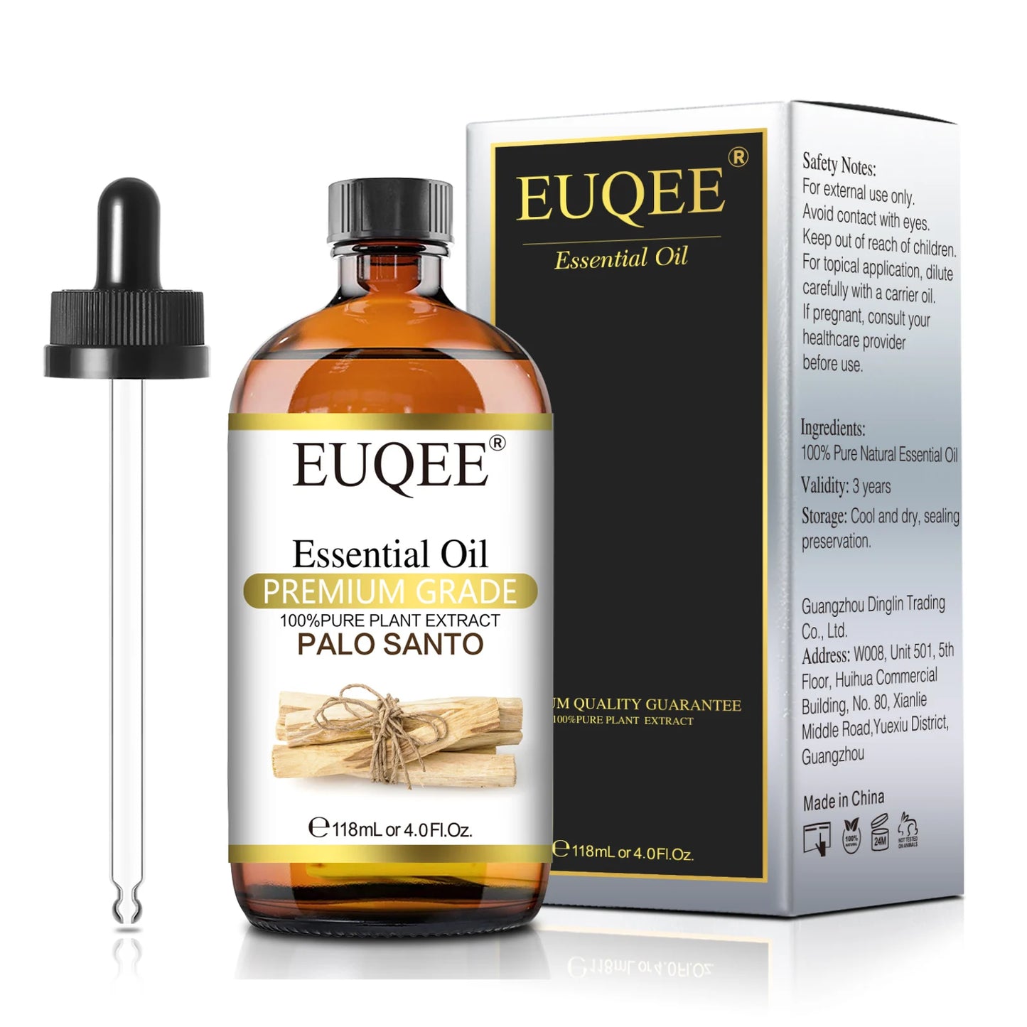 EUQEE 118ML Large Bottle of Essential Oil For Aroma Therapy Humidifier, DIY Soap, Massage