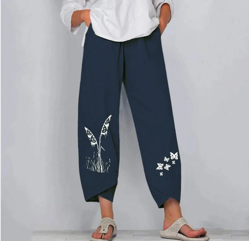 Streetwear Women Clothes Women Pants ~ Joggers Cotton / Linen Casual Autumn Elegant