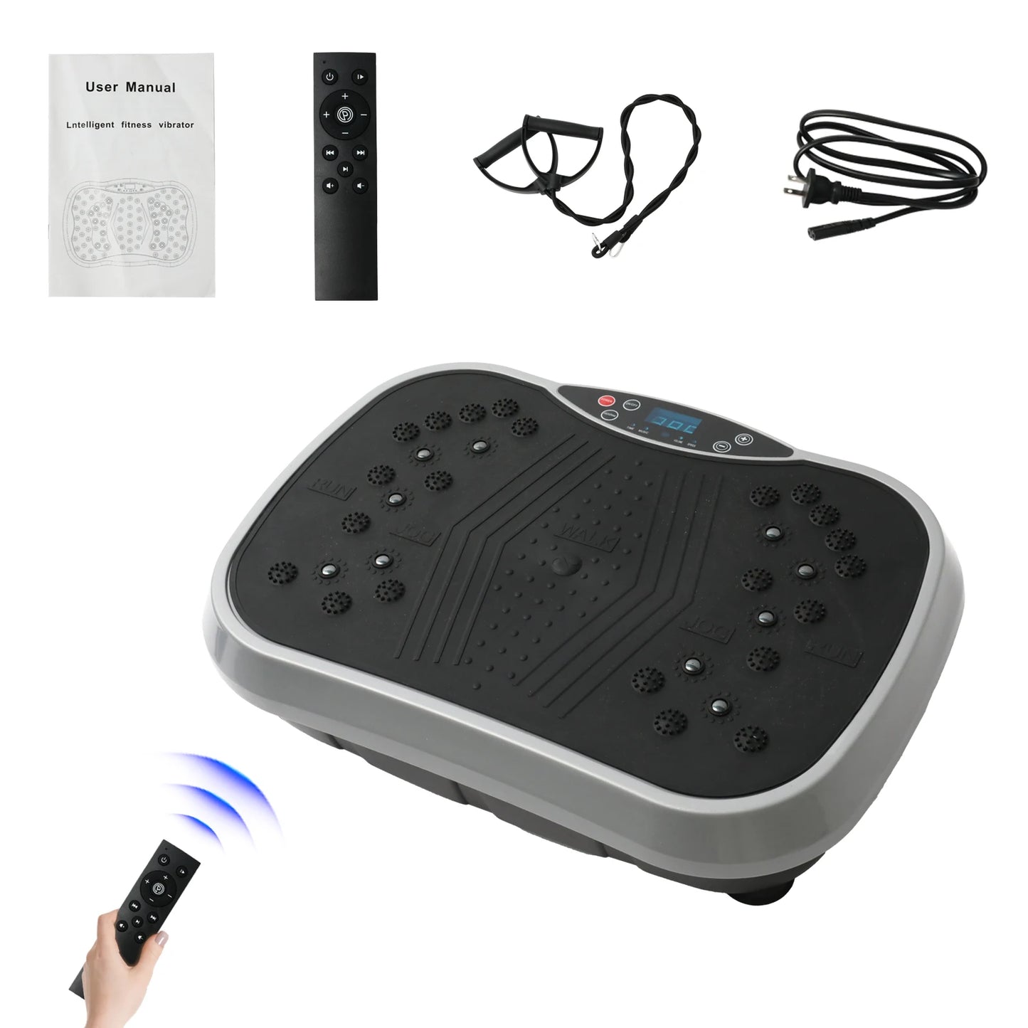Vibration Plate Exercise Machine Fat-Burning Home Fitness, Weight Loss, Shaping Whole Body Workout Portable Fitness Equipment