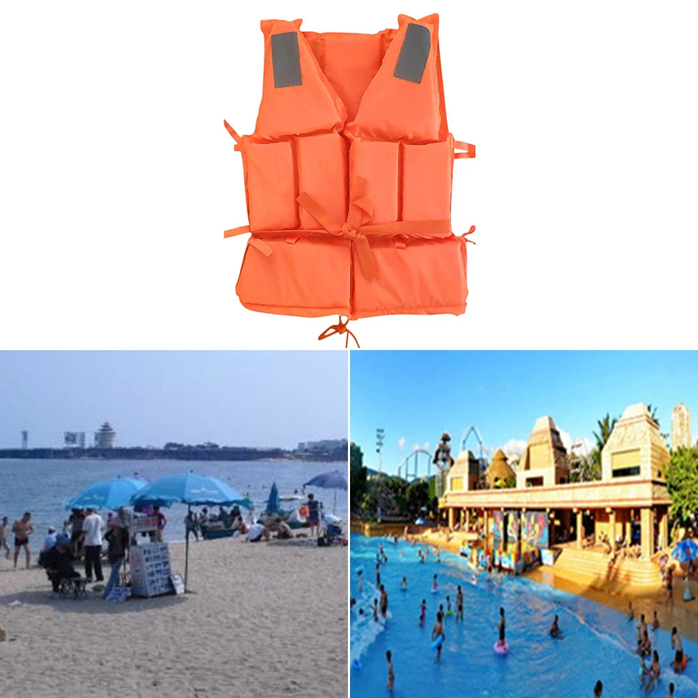 Adult Life Jacket with Whistle Boating Kayaking Drifting Safety Vest | StriveRiseFit