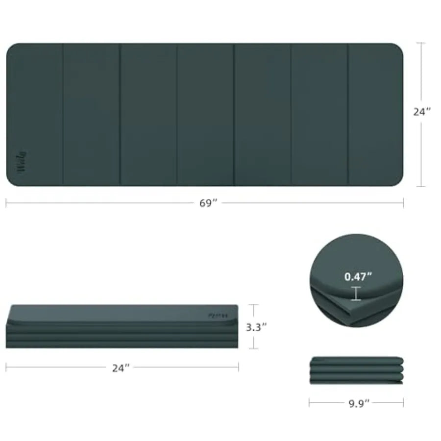 Extra Thick Yoga Mat 1/2" (13mm), Non-Slip, Odorless, 70x24", 9 Colors | StriveRiseFit