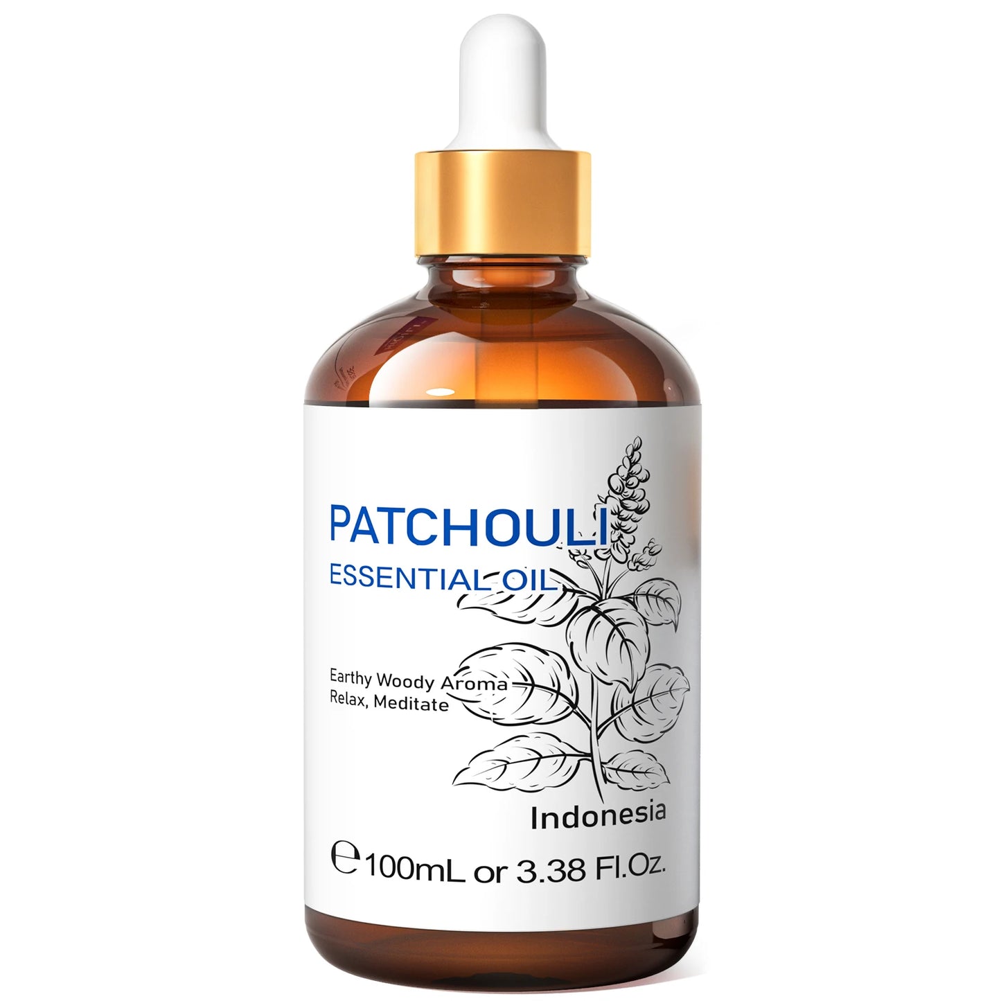 100% Pure Patchouli Essential Oil 100ml - Aromatherapy & Diffuser | HIQILI