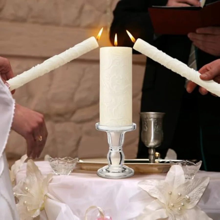 Wedding Unity Candle Set with Holder 12 Styles | StriveRiseFit