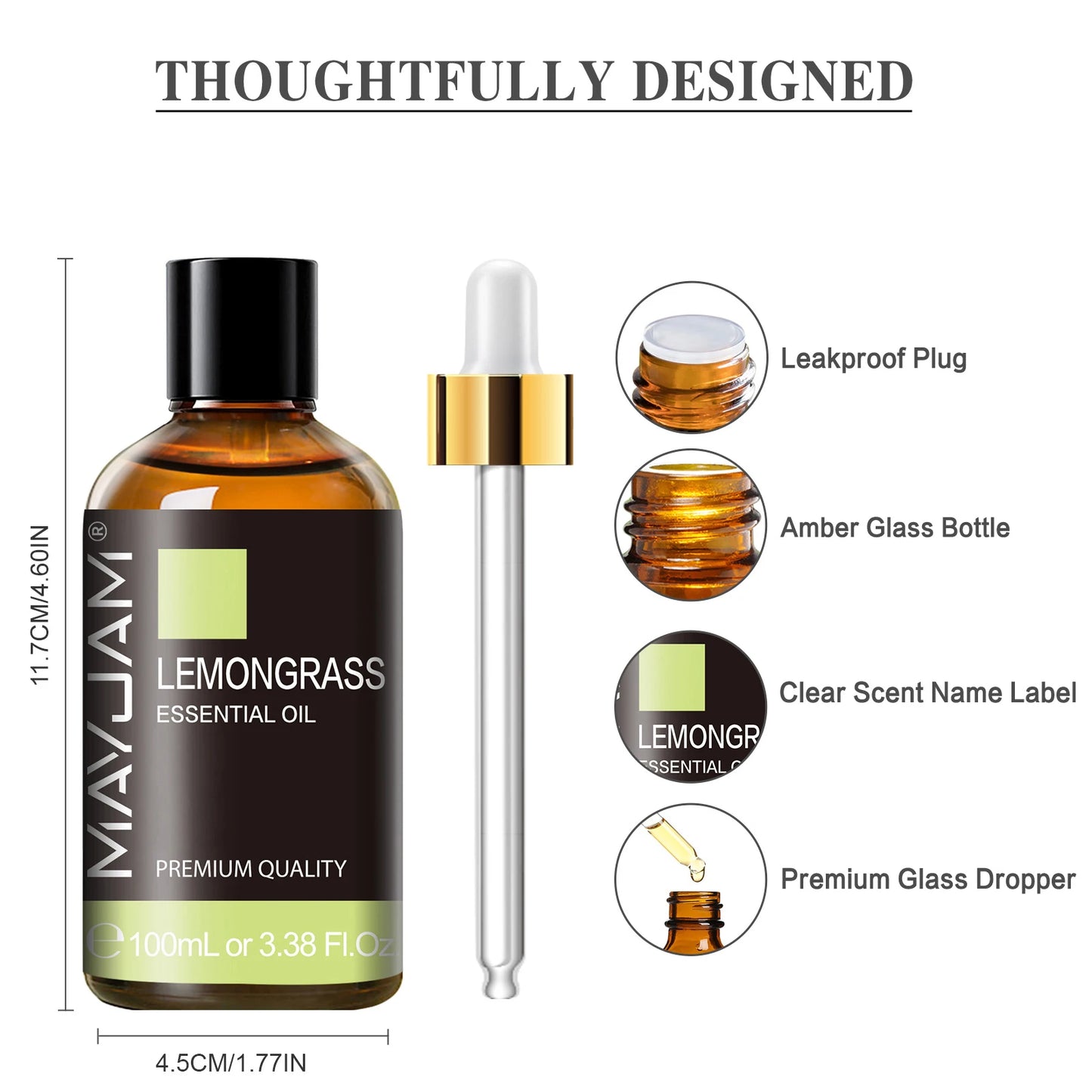 MAYJAM Pure Essential Oil 100ml 23 Scents Dropper & Gift Box | StriveRiseFit