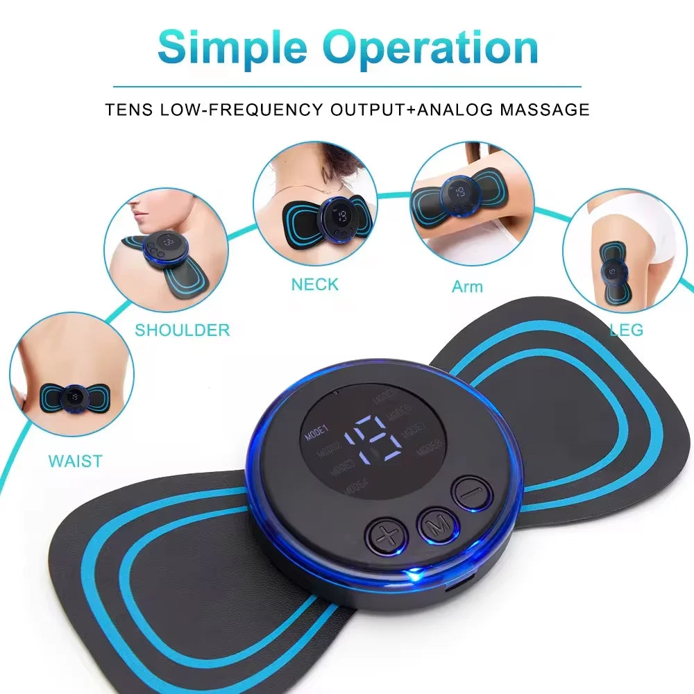 EMS Microcurrent Mini Massager | Low-Frequency Muscle Stimulator | StriveRiseFit