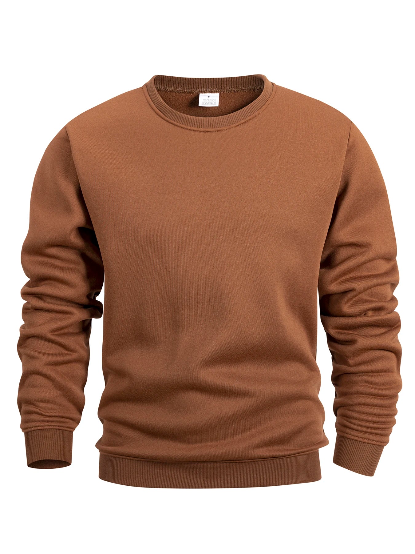 Men's Crew Neck Sweatshirts Solid Color ~ Outdoor Casual Daily Long Sleeve Pullover Sportswear