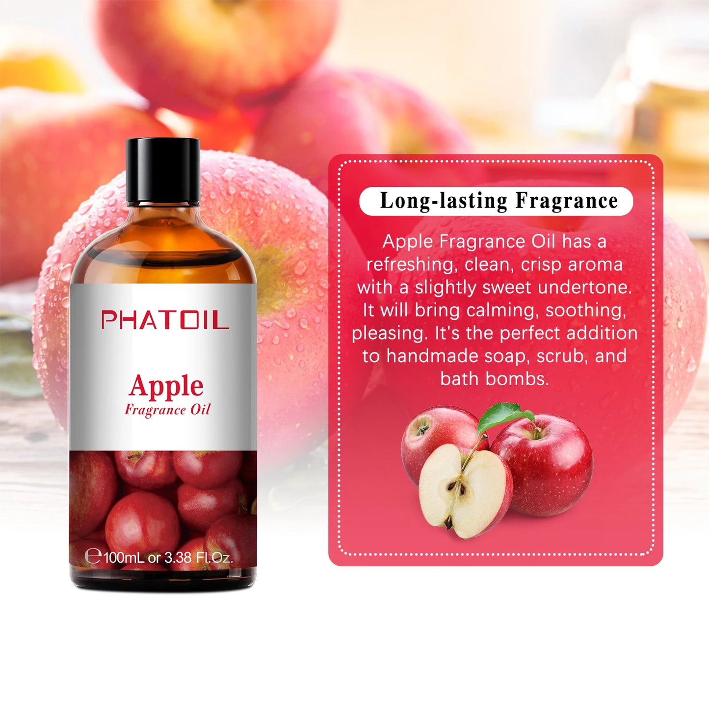 PHATOIL 100ML Fruit Fragrance Oils - Coconut, Vanilla, Apple & More | StriveRiseFit