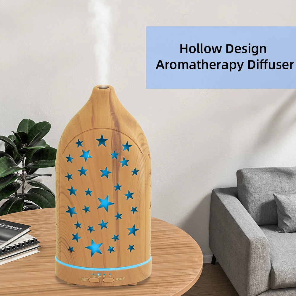 Essential Oil Diffuser with 7 Color Lights, Auto Shutoff, Quiet Ultrasonic  Ideal for Home, Office, Gifts & Spa