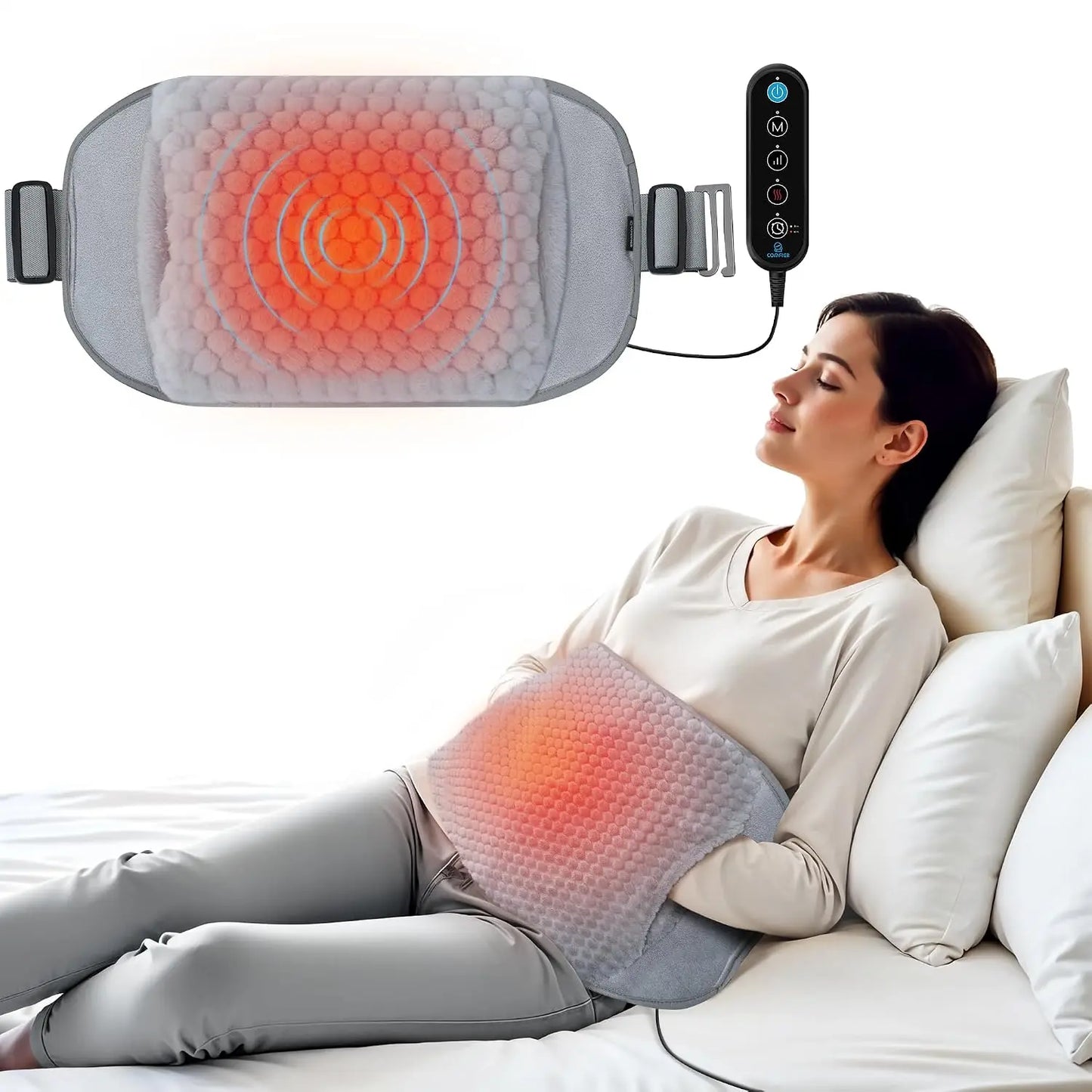 Heated Waist Belt Massager for Back Pain Relief — Extra Large | StriveRiseFit