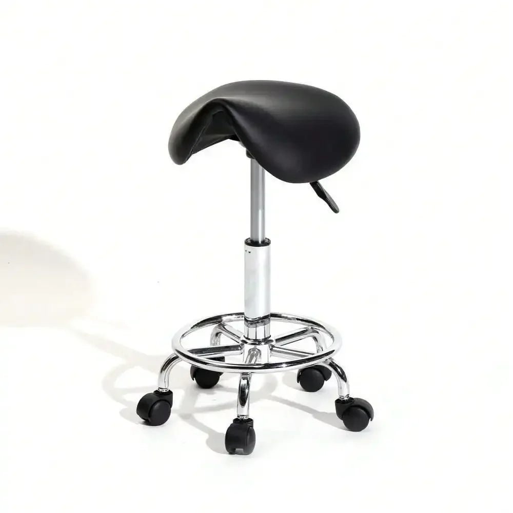 Professional Massage Stool - Hydraulic Rolling Chair for Spa & Tattoo