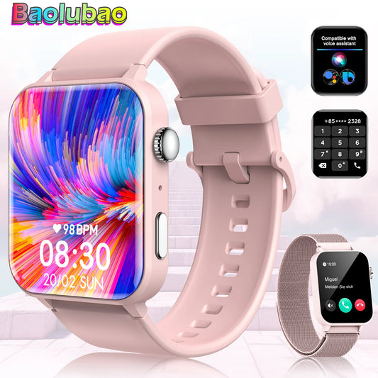 Baolubao TFT Display Smart Watch Make/Receive Phone Calls Smartwatch For Men Women Blood Oxygen 100+ Sports Modes Christmas Gift