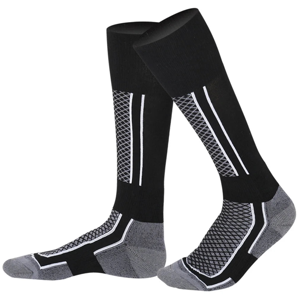 Men Women Kids Knee-high Warm Socks Breathable Ski Socks Outdoor Sports Performance Socks for Skiing Hiking Snowboarding