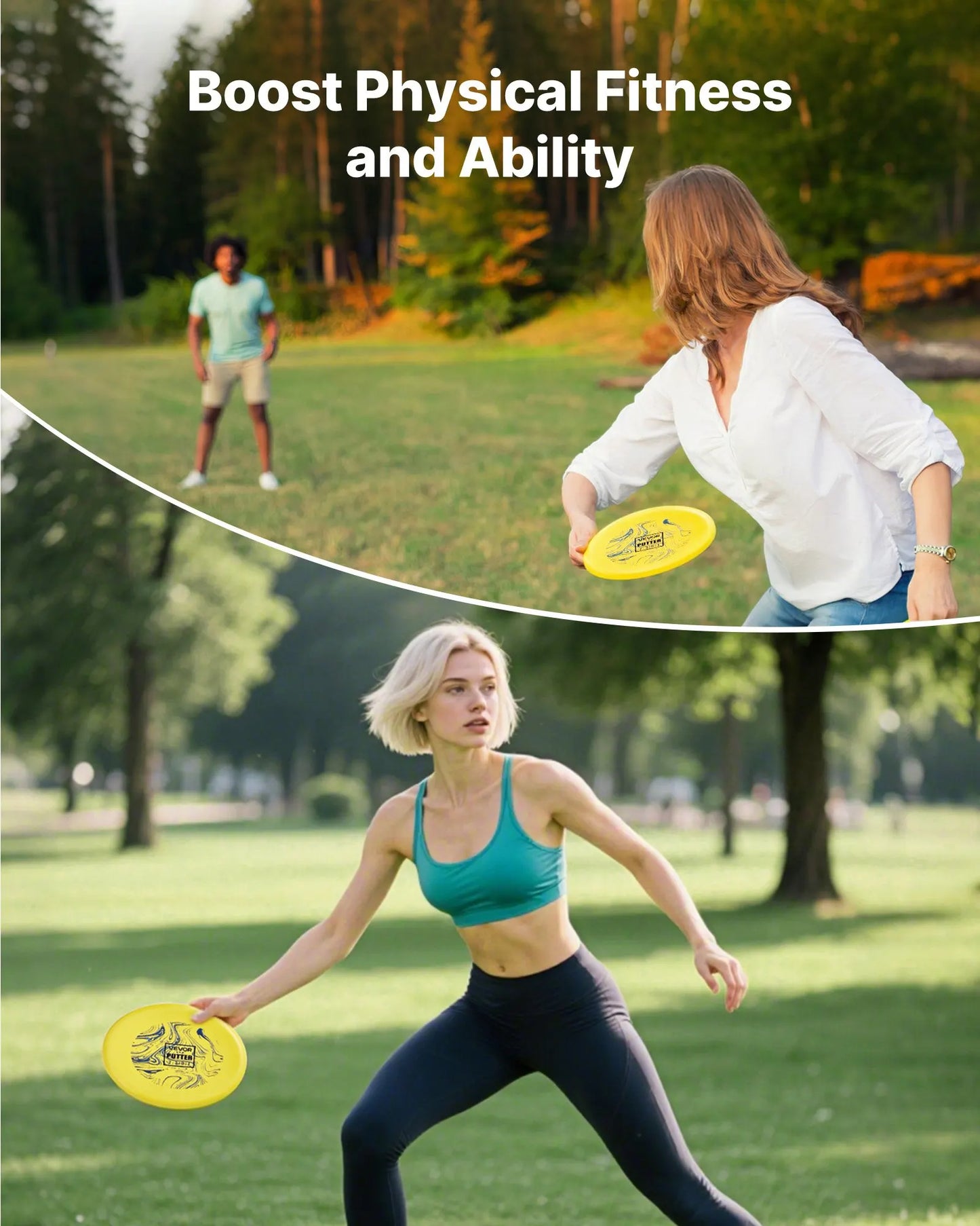 3-Pack Disc Golf Starter Set with Putter, Mid-Range & Driver | StriveRiseFit