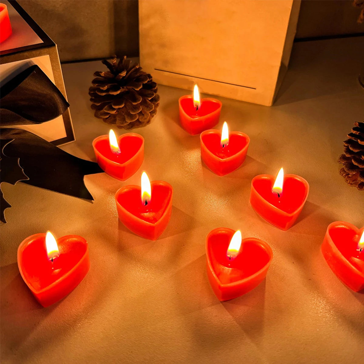 9-Piece Heart-Shaped Scented Candles for Weddings & Romance | StriveRiseFit