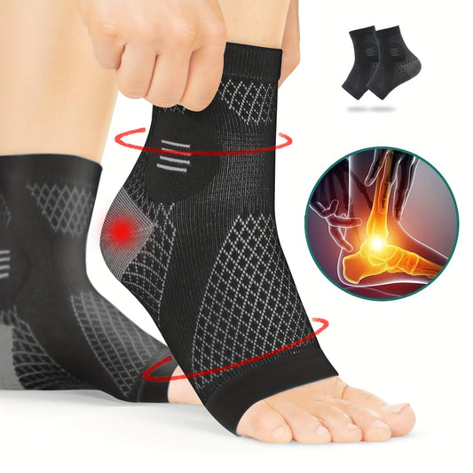 Compression Foot Sleeves with Arch Support Open-Toe Design for Neuropathy & Pain Relief | StriveRiseFit