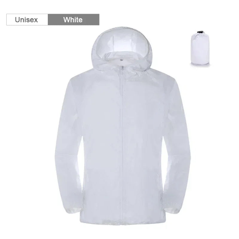 Unisex Hiking Jacket Men Women Waterproof Quick Dry Camping Windbreaker Trekking Outdoor Activity ~ Anti UV Clothes