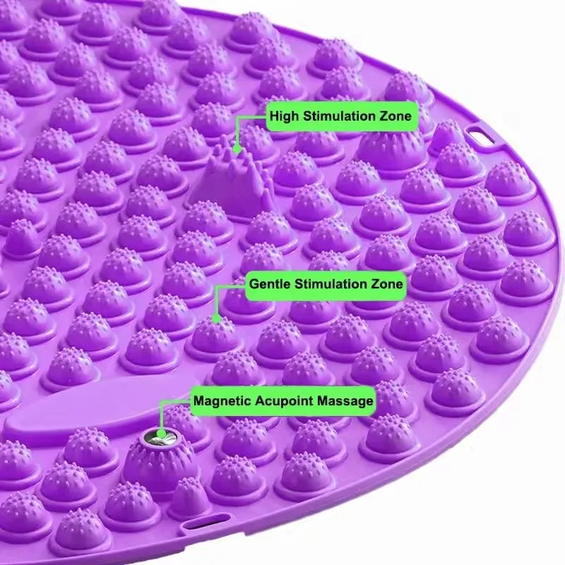 Acupressure Foot Massage Mat with Magnetic Therapy & Finger Pressure Plates | StriveRiseFit