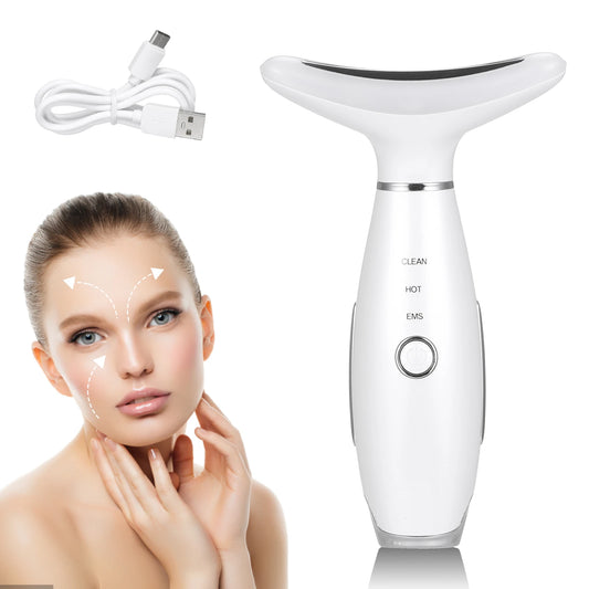 Neck Massager ~ Led Photon Therapy Heating ~ Facial Massage ~ Neck Wrinkle Removal Machine ~ Reduce Double Chin ~ Skin Lifting Face Relaxation Tool