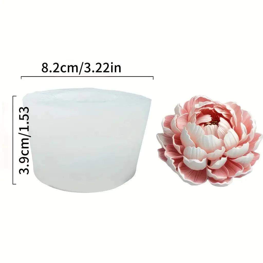 3D Rose Silicone Mold for Candles, Soap, Resin & Clay | StriveRiseFit