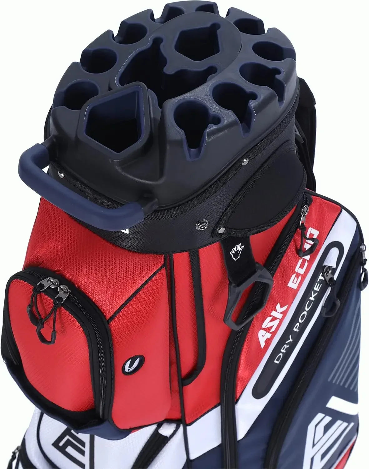 Premium 14-Way Golf Cart Bag with Rain Cover & Cooler Pocket | StriveRiseFit