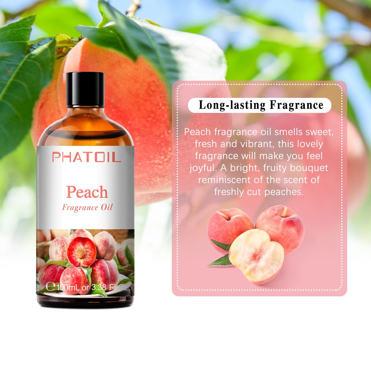PHATOIL 100ML Fruit Fragrance Oils - Coconut, Vanilla, Apple & More | StriveRiseFit