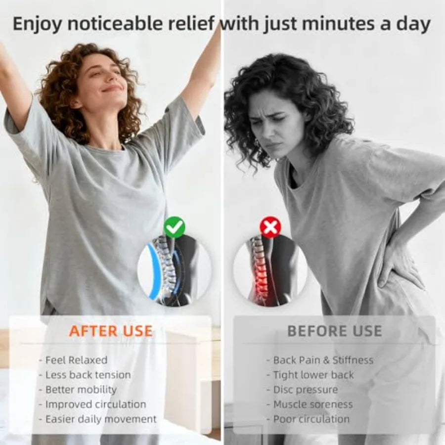 Electric Lumbar Traction Device with Dynamic Airbag & 3-Level Lumbar Stretcher | StriveRiseFit
