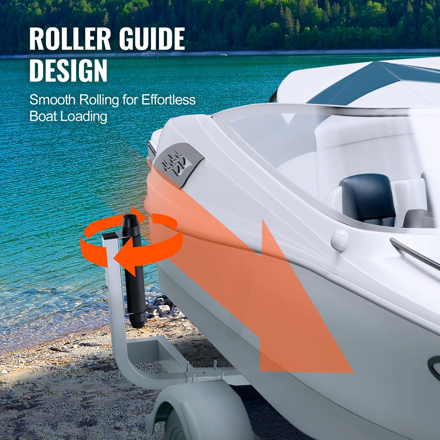 Boat Trailer Guide Poles 2-Pack | Adjustable Galvanized Steel with Rubber Rollers | StriveRiseFit