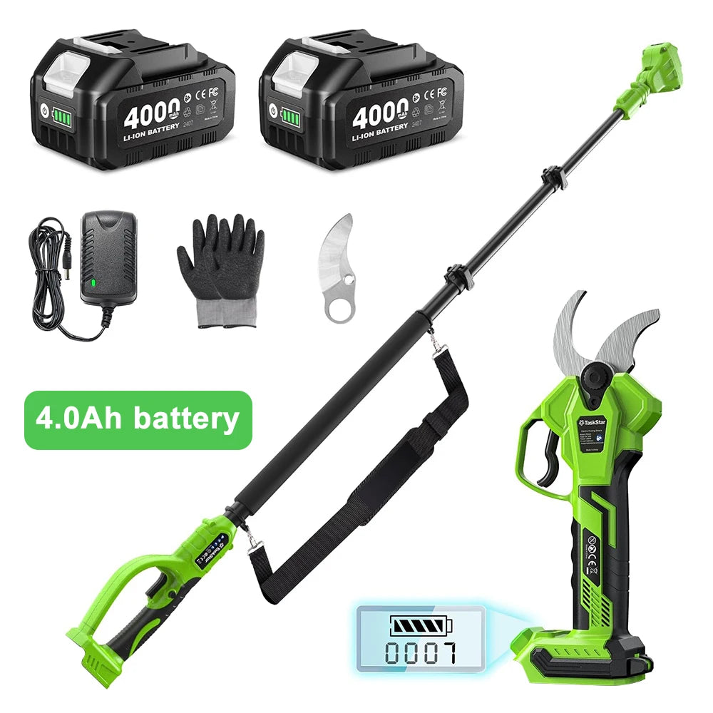 TaskStar 2-in-1 Cordless Pole Pruner | 9 ft | 1.6" Cut | Brushless | StriveRiseFit
