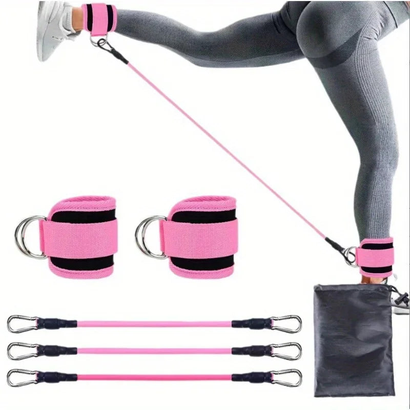 Hip Resistance Bands Set - 6pcs Booty Band Trainer with Gantry | StriveRiseFit