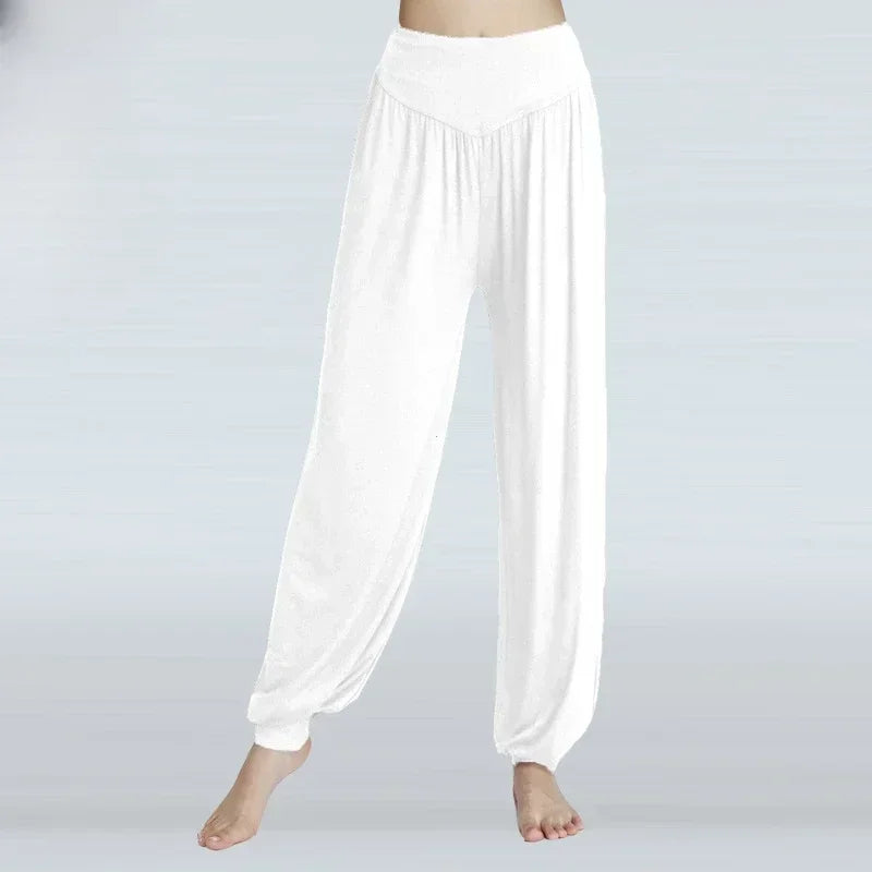 Women's Elastic Loose Casual Cotton Soft ~ Yoga, Sports, Dance, Tai Chi, and more! Relaxing, Comfortable and Breathable
