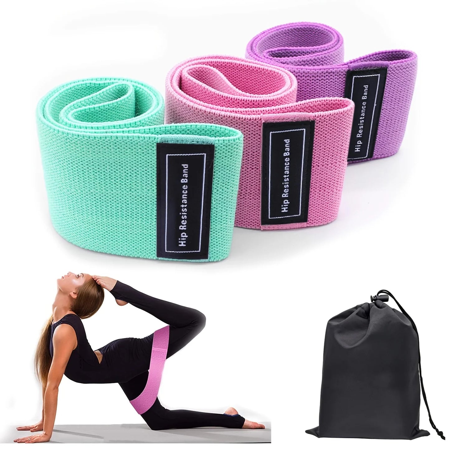 3-Piece Resistance Bands Set for Legs & Glutes Training | StriveRiseFit