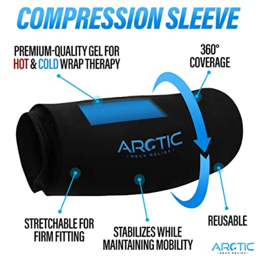 2-Pack Reusable Gel Ice Pack Wraps for Elbow & Knee, Cold Compression Sleeves, S-XL | StriveRiseFit