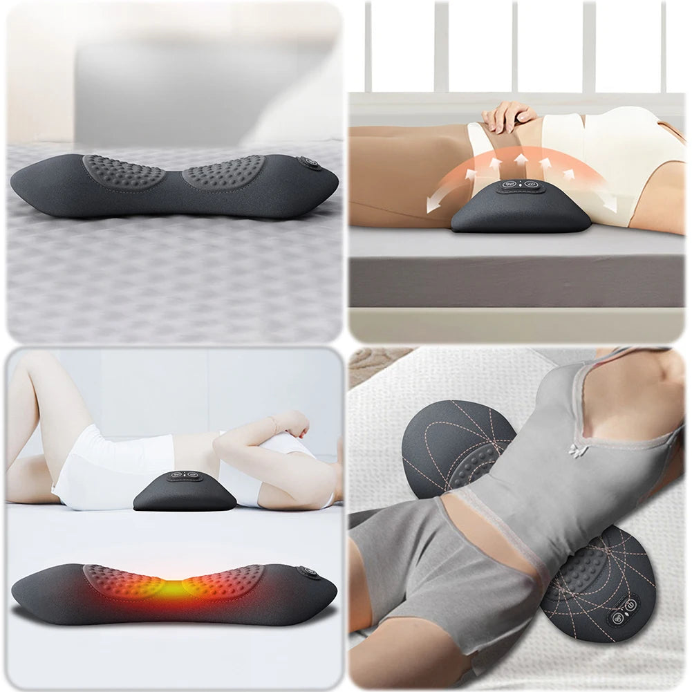 APWIKOGER 3-in-1 Electric Lumbar Support Pillow, Heat, Vibration & Airbag Lift | StriveRiseFit