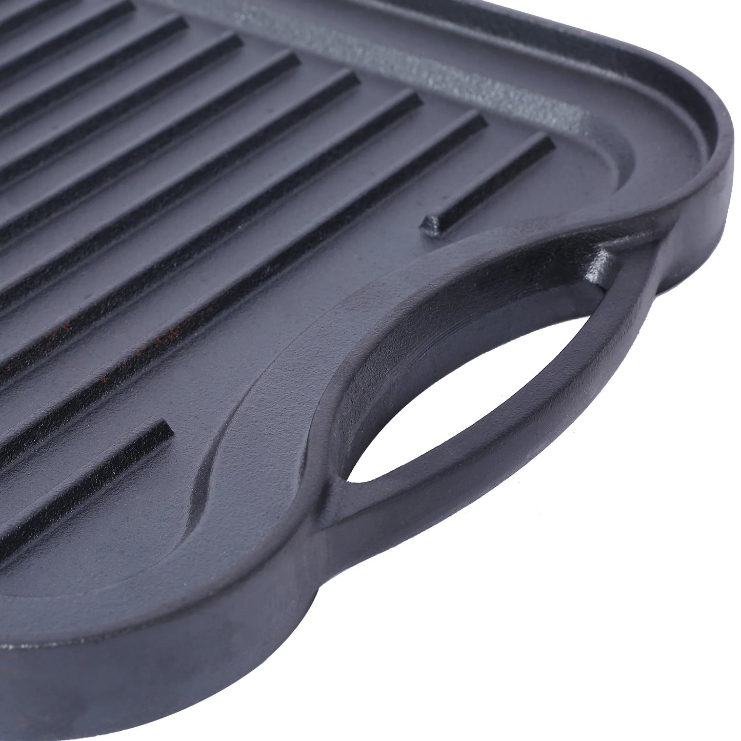 Cast Iron Reversible Grill Pan | 20x10", Pre-Seasoned, Flat & Ribbed, Induction & Campfire | StriveRiseFit